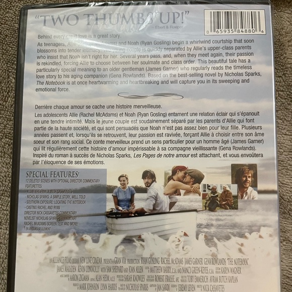 ๐ฅฐ 4/$25 - The Notebook DVD - Picture 4 of 7